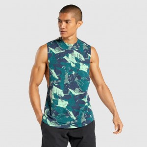 αμανικα μπλουζακια Gymshark Bold Drop Arm πρασινο | 861CJNMXW