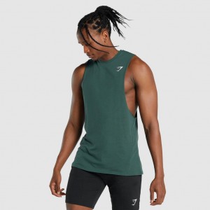 αμανικα μπλουζακια Gymshark Critical 2.0 Drop Arm σκούρο πρασινο | 926OMVQGS