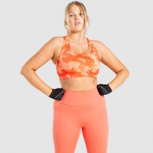 Αθλητικο Σουτιεν Gymshark Essential Racer Back Αθλητικά πορτοκαλι καμουφλάζ | 132HULNCR