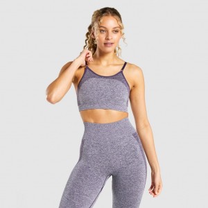 Αθλητικο Σουτιεν Gymshark Flex strappy μωβ | 510VERPJG