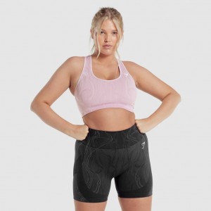 Αθλητικο Σουτιεν Gymshark Mercury Seamless ανοιχτο μωβ | 206GZSBVO