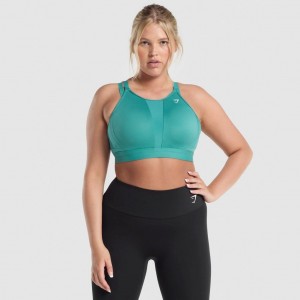 Αθλητικο Σουτιεν Gymshark Mesh Neckline Αθλητικά Teal | 369GXBSIP
