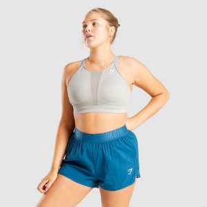 Αθλητικο Σουτιεν Gymshark Mesh Neckline Αθλητικά γκρι | 368RAVWOZ