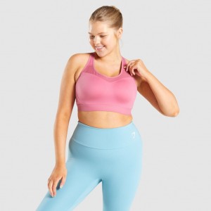 Αθλητικο Σουτιεν Gymshark Open Back Αθλητικά ροζ | 692ZWCIAX