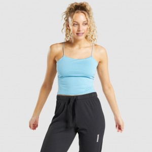 αμανικα μπλουζακια Gymshark Pause Cami ανοιχτο μπλε | 809AUDNGM