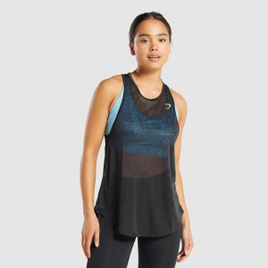 αμανικα μπλουζακια Gymshark Pulse ελαφρια μαυρα | 192LWBYZV