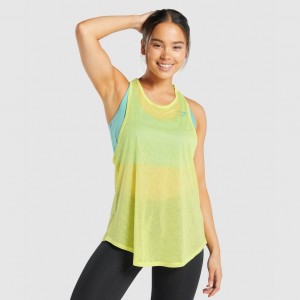 αμανικα μπλουζακια Gymshark Pulse ελαφρια κίτρινα | 936LPJFKI