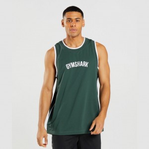 αμανικα μπλουζακια Gymshark Recess Basketball οψιάνος πρασινο ασπρα | 049ASTZPI
