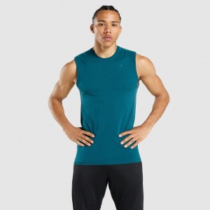 αμανικα μπλουζακια Gymshark Regulate Αθλητικά Teal | 217ZUVPKA