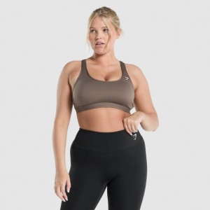Αθλητικο Σουτιεν Gymshark Scoop Neck Αθλητικά καφε | 987CRFTNI