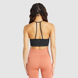 Αθλητικο Σουτιεν Gymshark Studio Seamless μαυρα | 296HBSPJD
