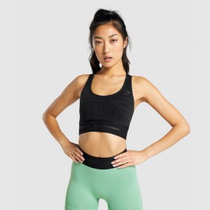 Αθλητικο Σουτιεν Gymshark Vision μαυρα | 906UKHXIN
