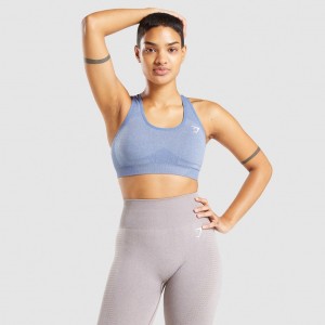 Αθλητικο Σουτιεν Gymshark Vital Seamless 2.0 μπλε | 964LQCPOR