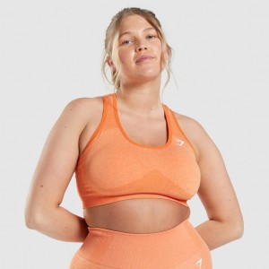 Αθλητικο Σουτιεν Gymshark Vital Seamless 2.0 βερίκοκο πορτοκαλι | 573GZOBFL