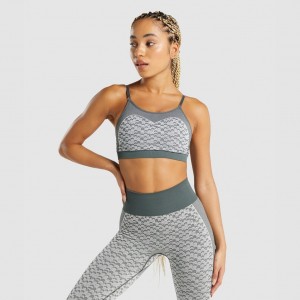 Αθλητικο Σουτιεν Gymshark WTFlex Seamless strappy Chevron | 913JYCLSH