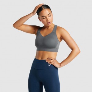 Αθλητικο Σουτιεν Gymshark ελαφρια High Support Αθλητικά Charcoal | 687UXFEPS