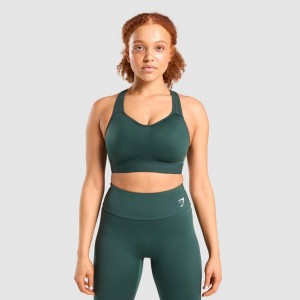 Αθλητικο Σουτιεν Gymshark ελαφρια High Support Αθλητικά σκούρο πρασινο | 270PBGHUO