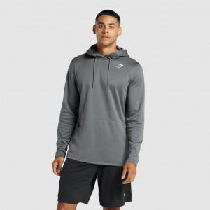 Φουτερ με Κουκουλα Gymshark Arrival Charcoal | 201GWJQXK