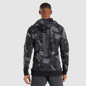 Φουτερ με Κουκουλα Gymshark Bold γκρι | 073MDPSCA