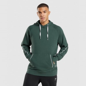 Φουτερ με Κουκουλα Gymshark Recess οψιάνος πρασινο ασπρα | 207CBOWZP