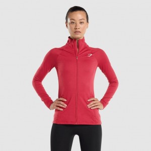 Φουτερ με Κουκουλα Gymshark Αθλητικά Zip Up μπορντο | 548XAWEIS