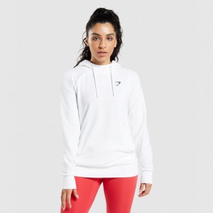 Φουτερ με Κουκουλα Gymshark Αθλητικά ασπρα | 314DNMUAC