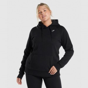 Φουτερ με Κουκουλα Gymshark Αθλητικά μαυρα | 413GKDZST
