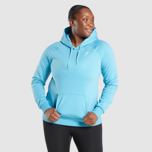 Φουτερ με Κουκουλα Gymshark Αθλητικά ανοιχτο μπλε | 709BJYXZS