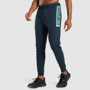 παντελονι jogger Gymshark Bold σκουρο μπλε | 013FGJWNO