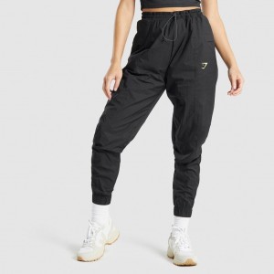 παντελονι jogger Gymshark Pulse Woven μαυρα | 721OIUELK