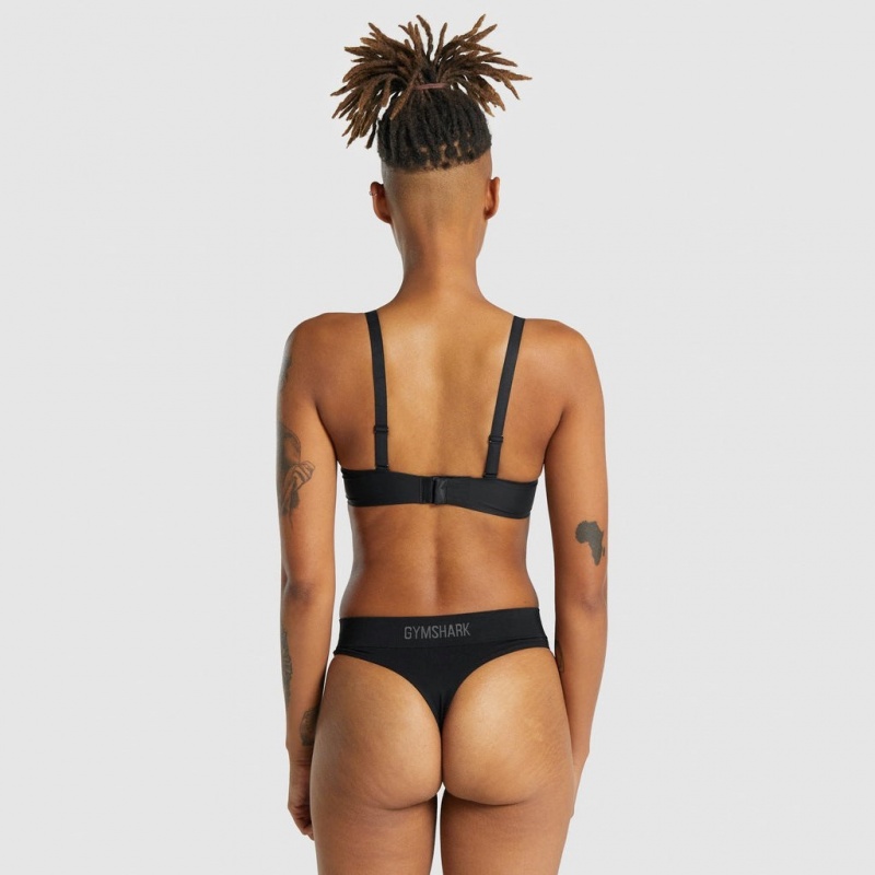 Bralette Gymshark Moulded Cup Bra μαυρα | 970QFMXGJ