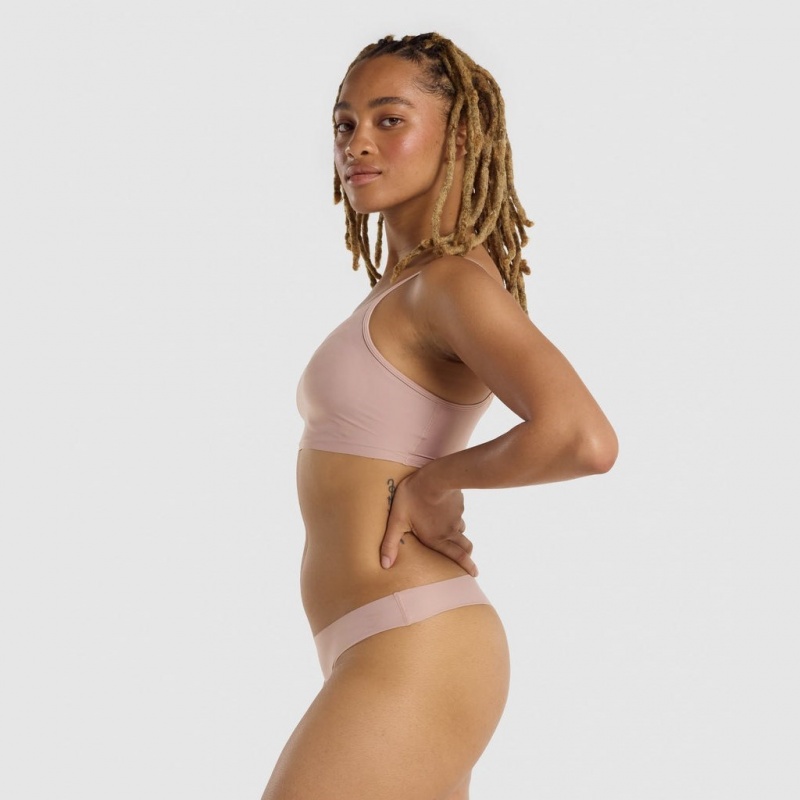 Bralette Gymshark No VPL Taupe | 513GYRCKS