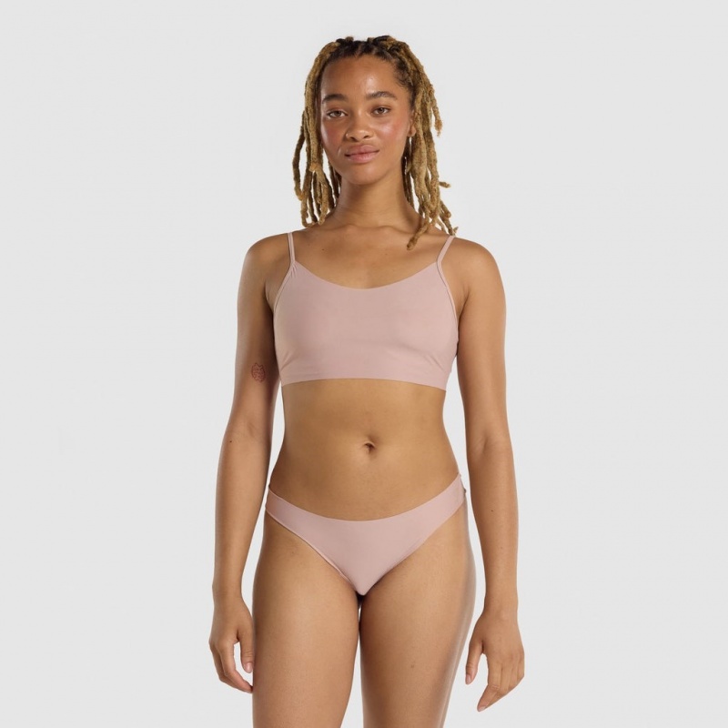Bralette Gymshark No VPL Taupe | 513GYRCKS