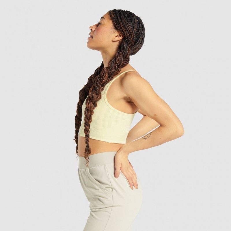 Bralette Gymshark Pause κίτρινα | 960CHJEPZ