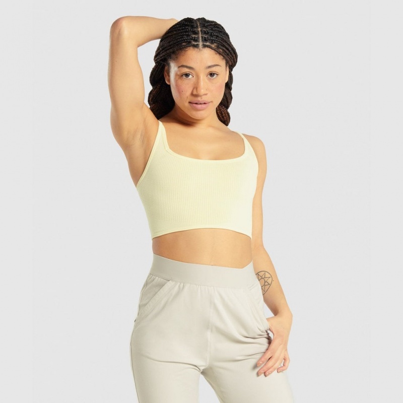 Bralette Gymshark Pause κίτρινα | 960CHJEPZ