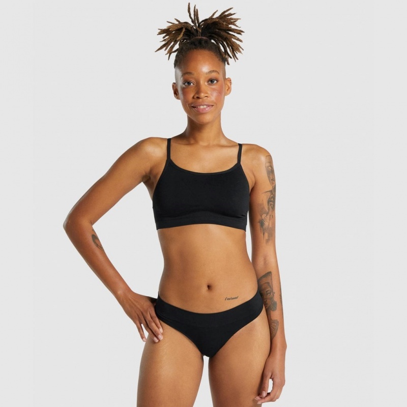 Bralette Gymshark Seamless High Neck μαυρα | 179TXGVIO