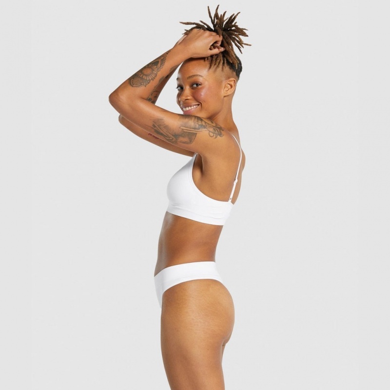 Bralette Gymshark Seamless High Neck ασπρα | 503TVCUDW