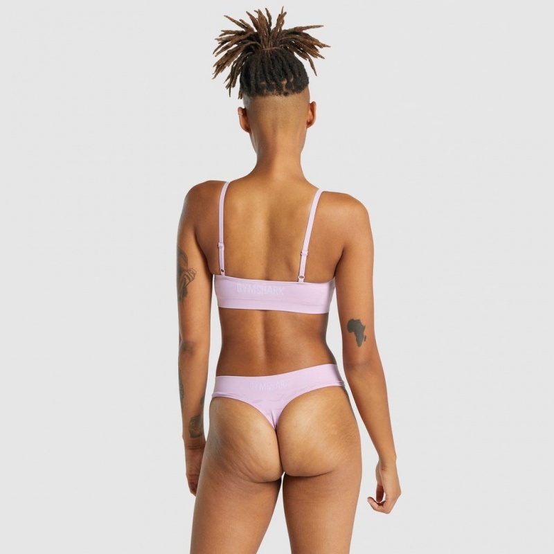 Bralette Gymshark Seamless High Neck ανοιχτο ροζ | 739SJANBC