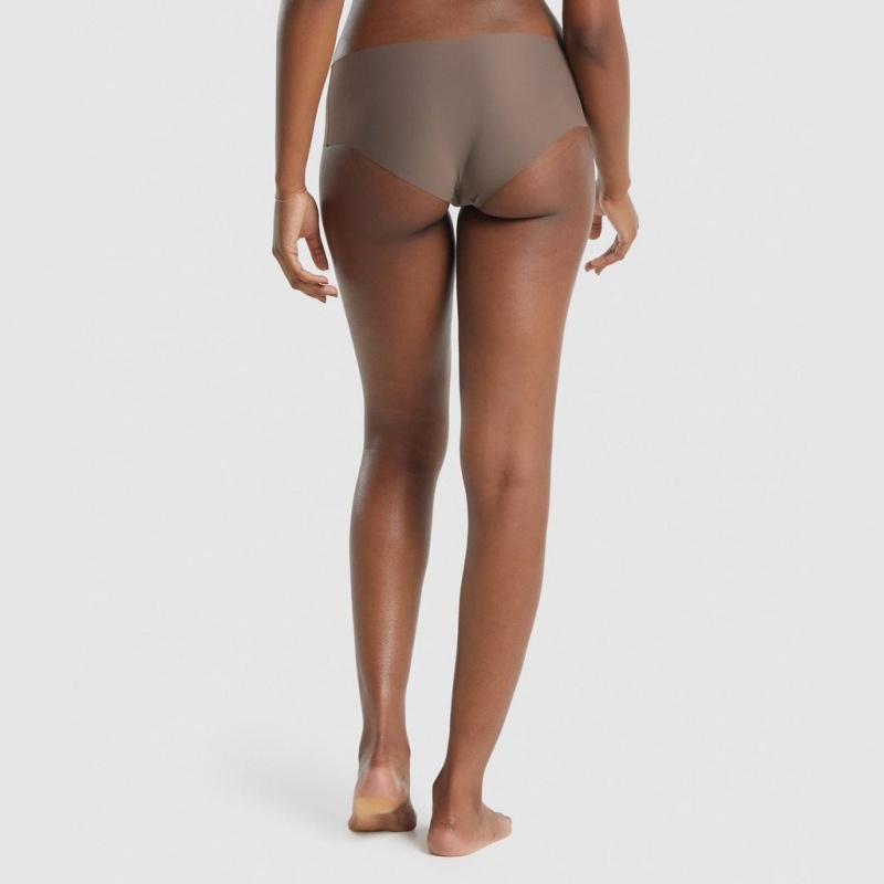 Hipster Gymshark No VPL Hipster καφε | 034XSOIBY