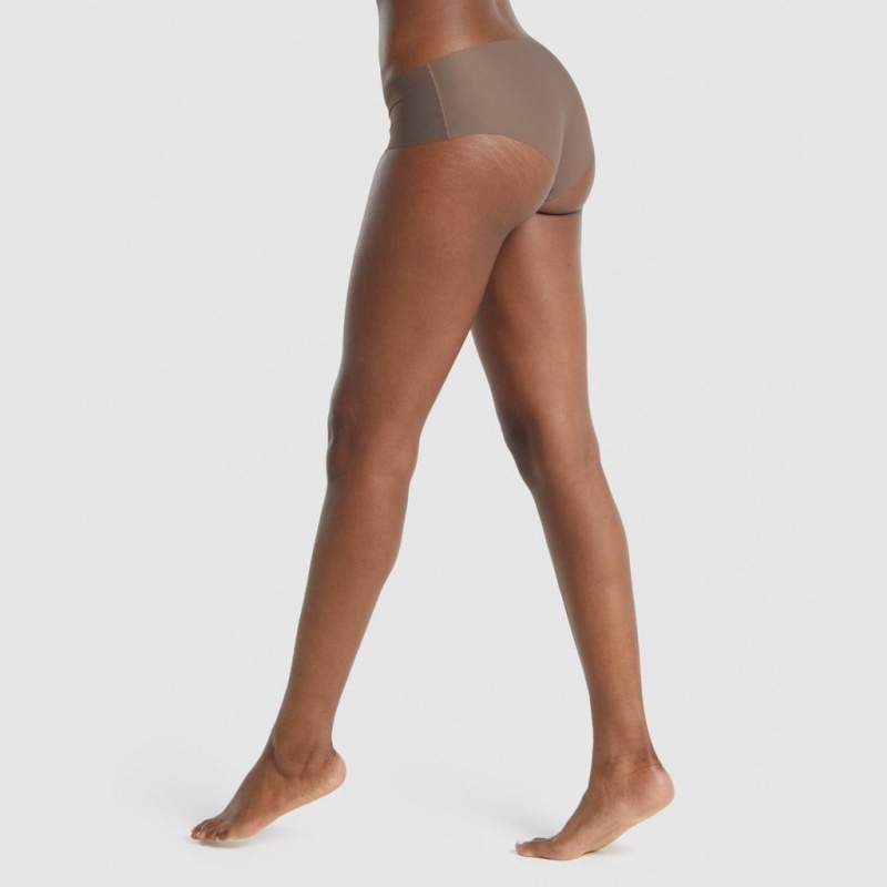 Hipster Gymshark No VPL Hipster καφε | 034XSOIBY
