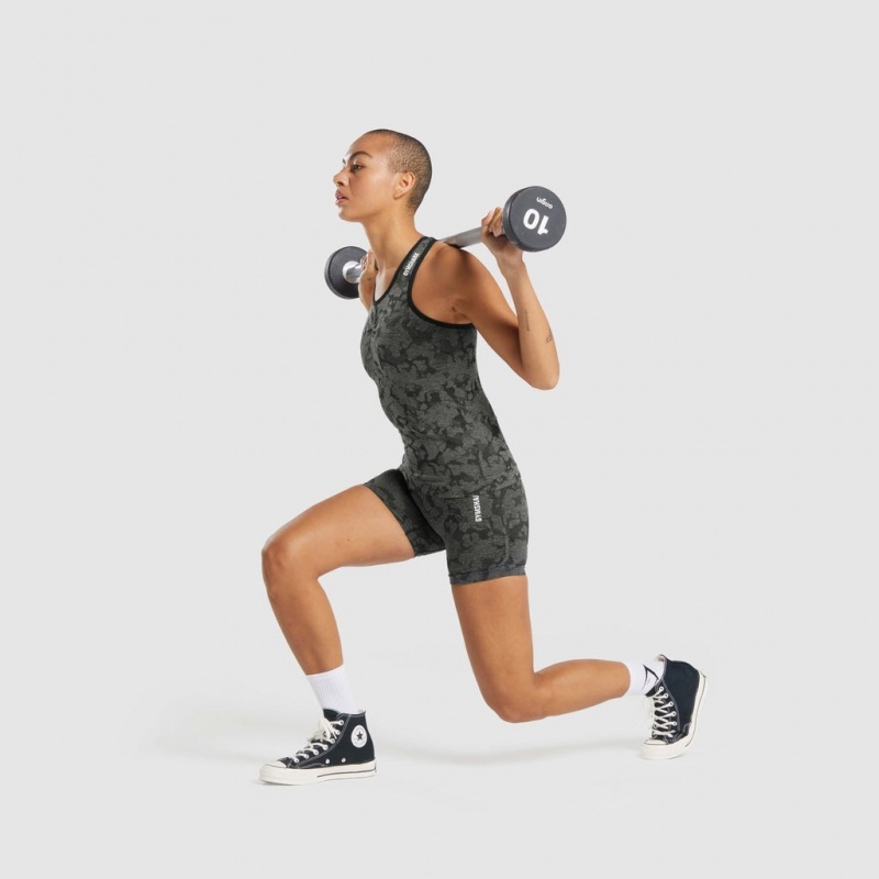 Γιλεκο Gymshark Adapt Camo Seamless μαυρα | 810EYOCWB