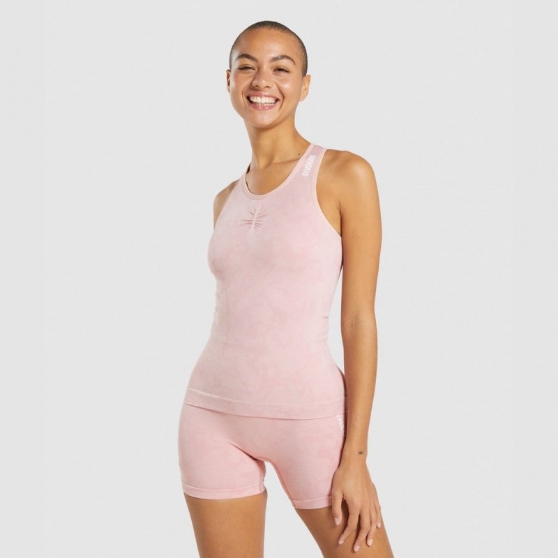 Γιλεκο Gymshark Adapt Camo Seamless ανοιχτο ροζ | 391WSJVAU