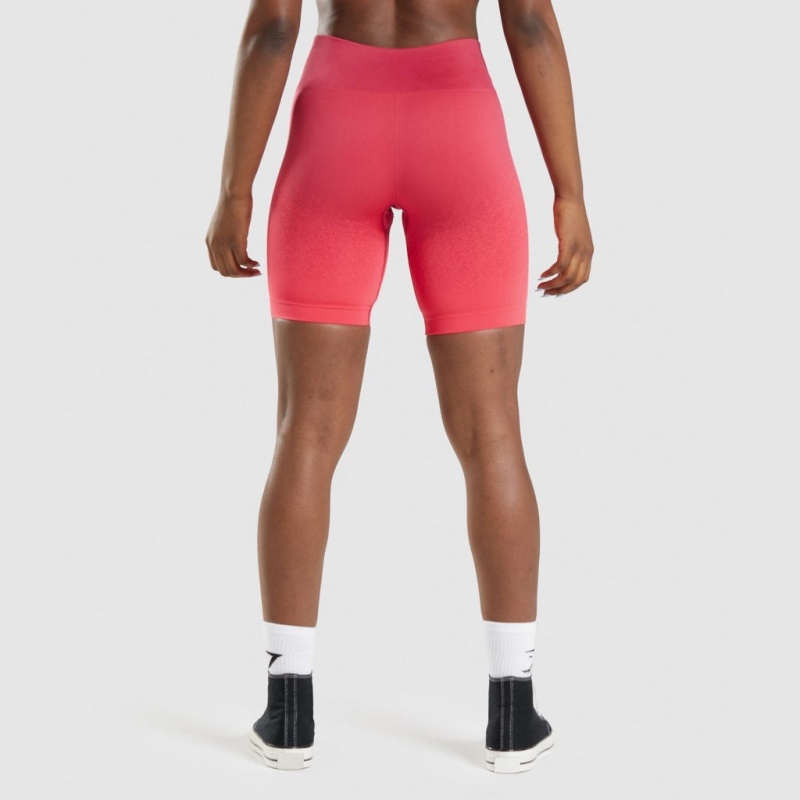 Σορτσ Gymshark Adapt Ombre Seamless Cycling ροζ κοκκινα | 239RQHEZL