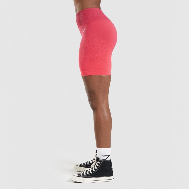 Σορτσ Gymshark Adapt Ombre Seamless Cycling ροζ κοκκινα | 239RQHEZL