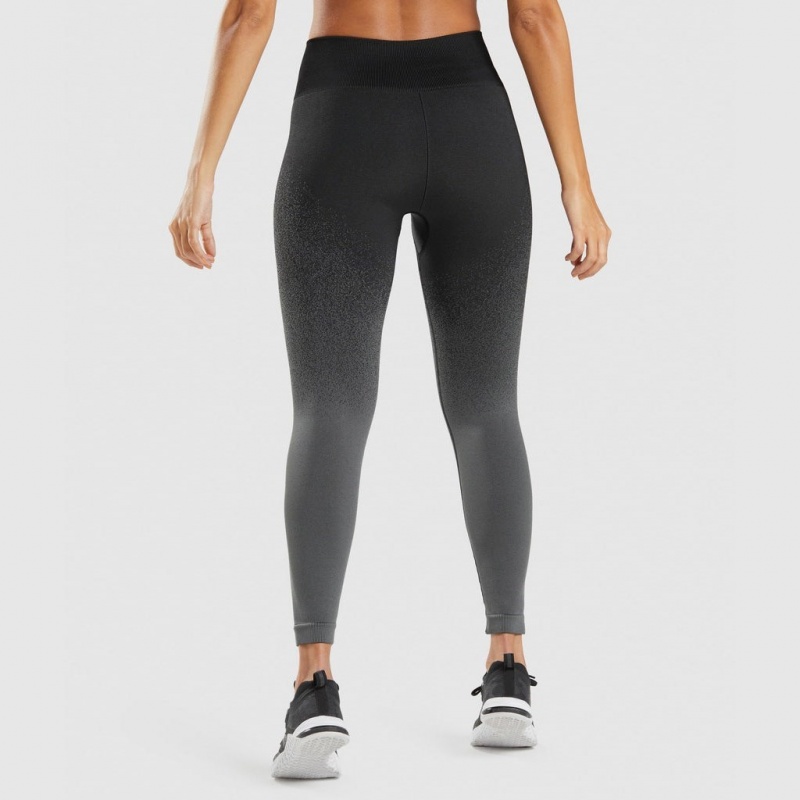 Κολαν Gymshark Adapt Ombre Seamless μαυρα γκρι | 359ISCGZT