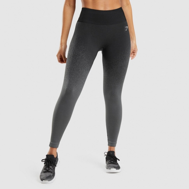 Κολαν Gymshark Adapt Ombre Seamless μαυρα γκρι | 359ISCGZT