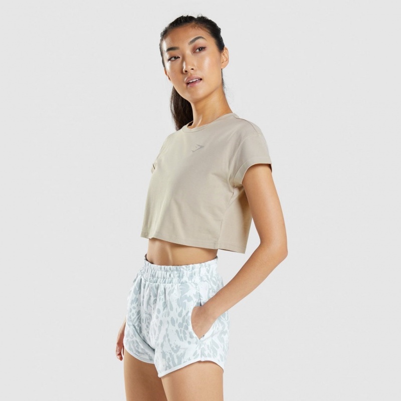 μπλουζακια Gymshark Animal σταμπεσ Crop γκρι | 628RIWMBV
