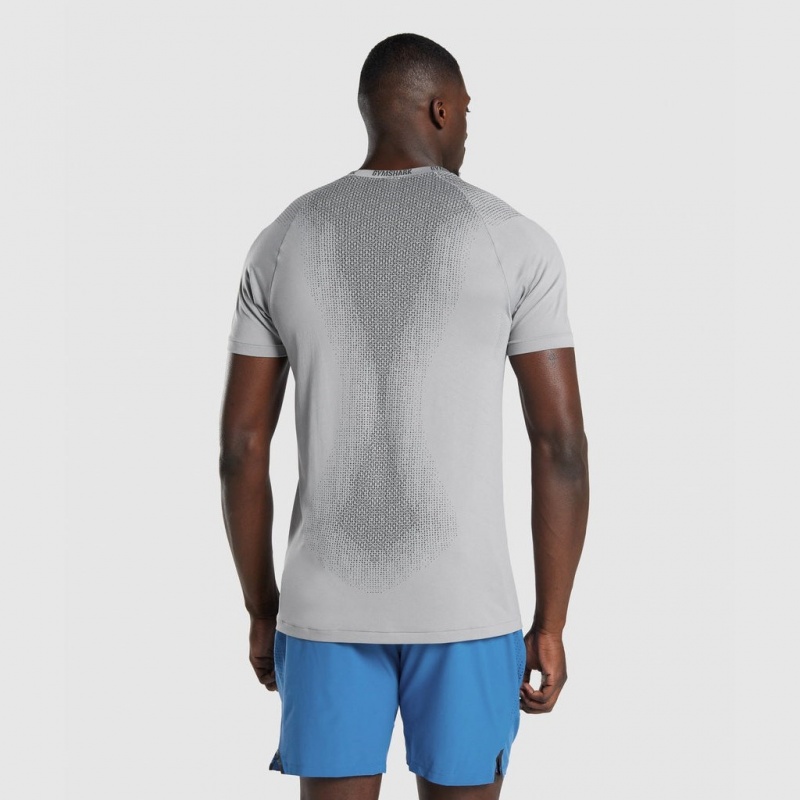 μπλουζακια Gymshark Apex Contrast Seamless γκρι | 831NJUKMV