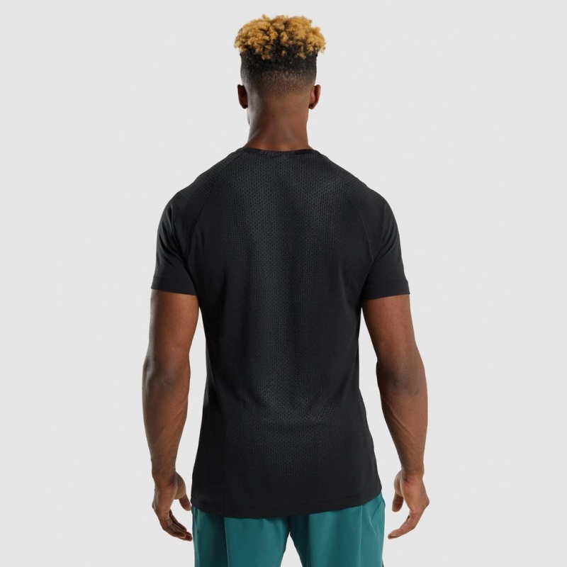 μπλουζακια Gymshark Apex Contrast μαυρα | 056GFYEKB