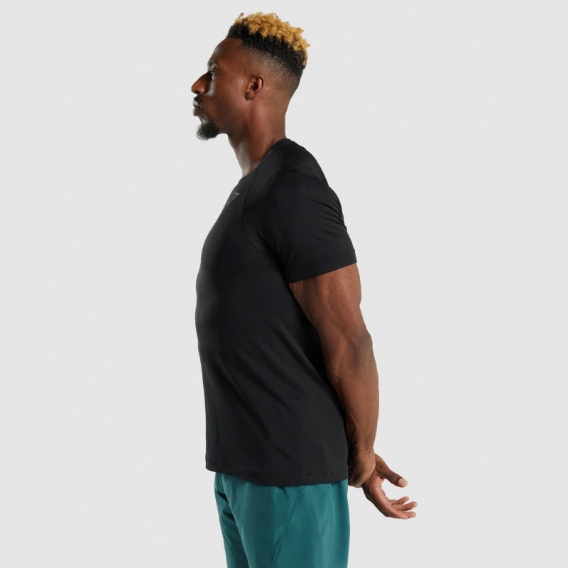 μπλουζακια Gymshark Apex Contrast μαυρα | 056GFYEKB